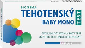 Baby test mono - tehotenský test z moču (testovací prúžok)