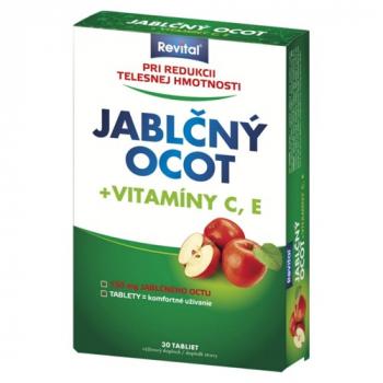 Revital Jablčný ocot + vitamíny C, E 30tbl