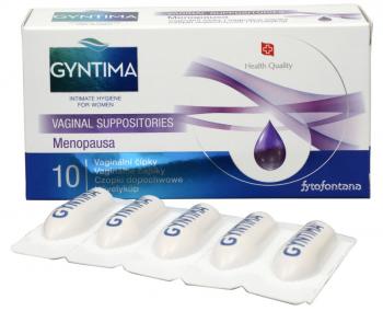 Gyntima Menopausa vaginálne čapíky 10ks