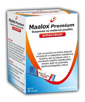 Maalox Premium, perorálna suspenzia vo vreckách 20ks