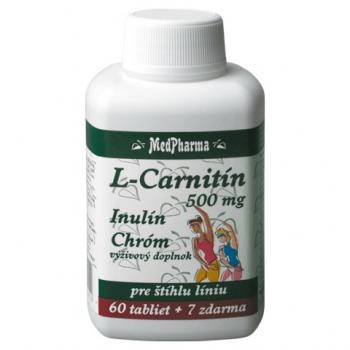 L-Carnitín 500 mg + inulín + chróm 60+7tbl zdarma
