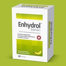 Enhydrol rehydratačný roztok s banánovou príchuťou 10 vrecúšok