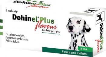 Dehinel Plus flavour odčervovacie tablety pre psy 2 kusy