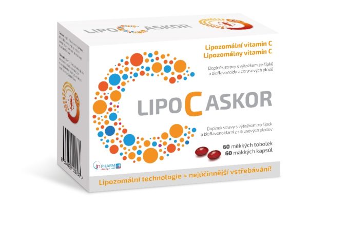 lipo c askor sirup Forte vitamin C 520 mg 120 kapsl LIPO C Askor Forte 120