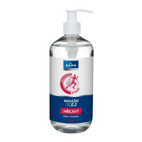 ALPA Masážny olej hrejivý 500ml