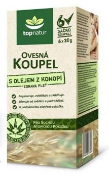 Topnatur Ovsený kúpeľ s konopným olejom 6x30g