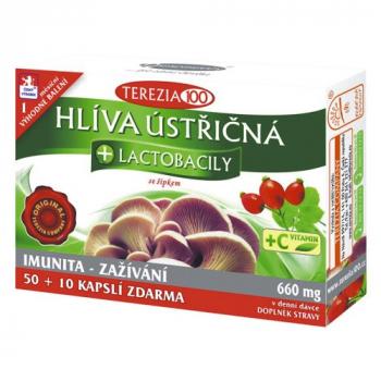 Hliva ustricovitá + lactobacily 50+10kps