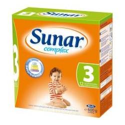 Sunar complex 3 sušená mliečna výživa pre malé deti 600g