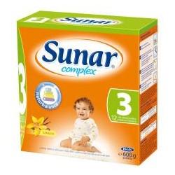 Sunar complex 3 sušená mliečna výživa pre malé deti - vanilka 600g
