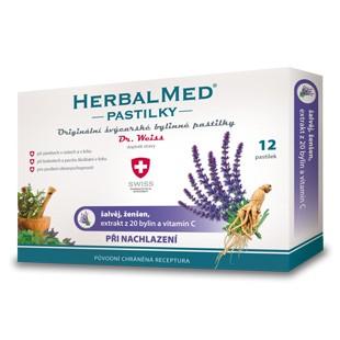 HerbalMed pastilky Dr. Weiss - pri prechladnutí 12ks