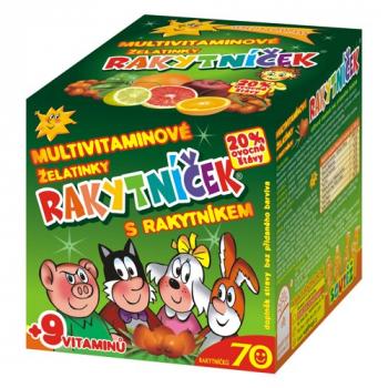 Rakytníček Multivitamínové želatínky s rakytníkom 70ks