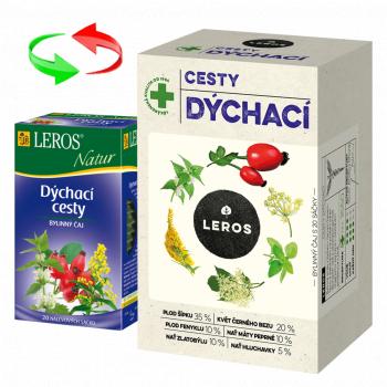 Leros bylinný čaj Dýchacie cesty nový obal