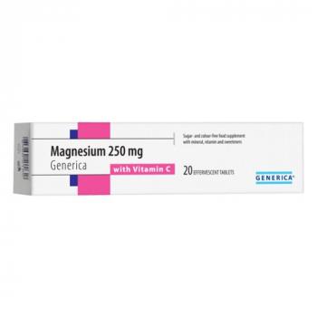 Magnesium 250mg + Vitamin C, šumivé tablety 20ks