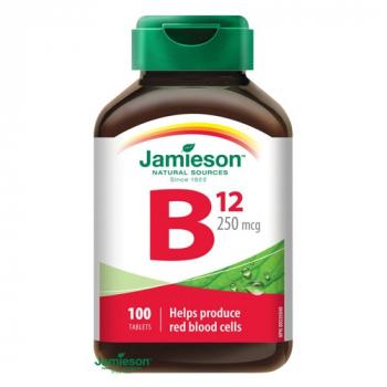 Vitamín B12 metylkobalamín 250 µg 100tbl Jamieson