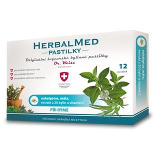 HerbalMed pastilky Dr. Weiss - pri nádche 12ks