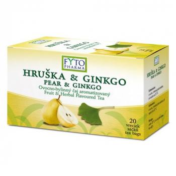 Hruška & ginkgo Ovocno-bylinný čaj aromatizovaný 20x2g