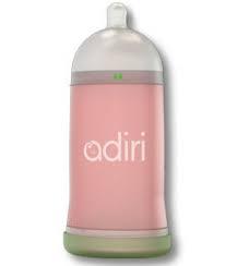 Dojčenecká fľaša ADIRI pomalý prietok-ružová