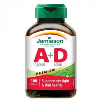 Vitamín A a D Premium 10000 IU/800 IU 100kps Jamieson
