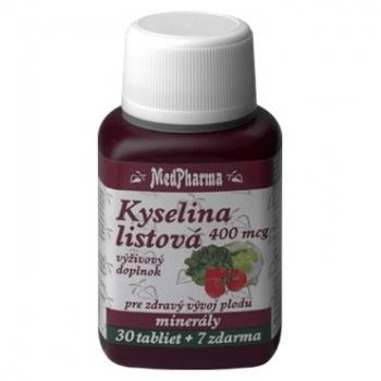 Kyselina listová 400 mcg 30+7tbl zdarma