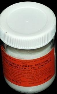 Suspensio zinci oxidati cum mentholi 1% suspenzia 100g