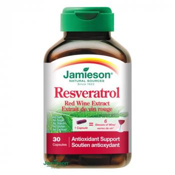 Resveratrol 50 mg extrakt z červeného vína 30kps Jamieson