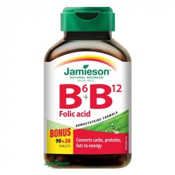 Vitamíny B6, B12 a kyselina listová 110tbl Jamieson
