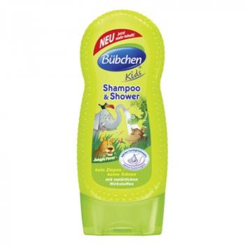 Bubchen Kids šampón a sprchový gél 2v1 Jungle Fever 230ml