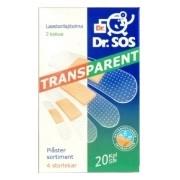 Dr.SOS náplasť transparentná 20ks