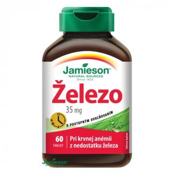 Železo 35 mg s postupným uvoľňovaním 60tbl Jamieson