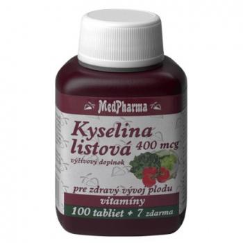 Kyselina listová 400 mcg 100+7tbl zdarma