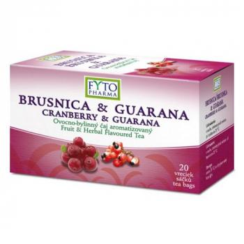 Brusnica & guarana Ovocno-bylinný čaj aromatizovaný 20x2g