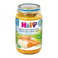 HiPP Zelenina s ryžou a teľacím mäsom 220g