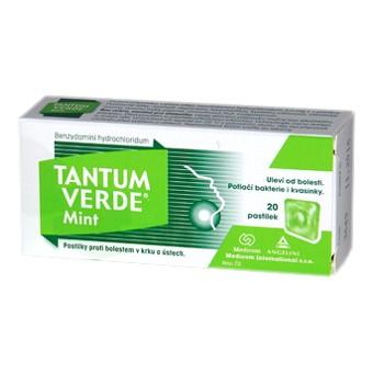 Tantum Verde Mint tvrdé pastilky s mentolovou príchuťou 20ks