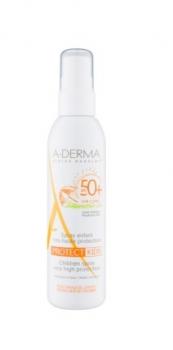 A-Derma Protect Kids  opaľovacie mlieko v spreji pre deti SPF 50+ 200ml