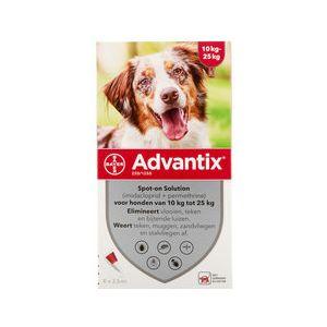 Advantix roztok pre psy 10-25kg  4x2,5ml