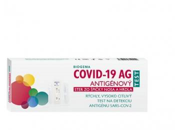 BIOGEMA Covid-19 Ag Antigénový test z nosa a hrdla 1 kus