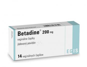 Betadine 200 mg vaginálne čapíky