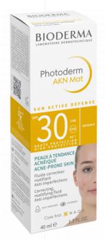 Bioderma Photoderm AKN Mat SPF30 Zmatňujúci fluid 40ml