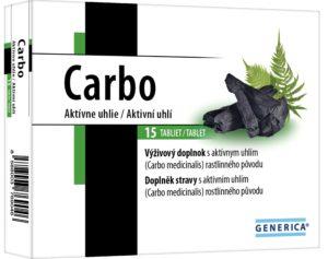 Carbo  aktívne uhlie 15 tabliet