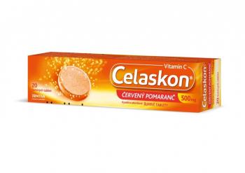 Celaskon 500mg červený pomaranč, šumivé tablety 20ks