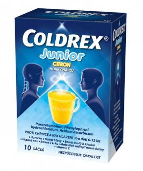 Coldrex JUNIOR Horúci nápoj Citrón 10 vreciek