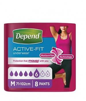 Depend® Active-Fit absorbčné nohavičky M pre ľahký a stredný stupeň inkontinencie