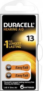 Duracell hearing aid 13 batérie do načúvacích prístrojov 6ks