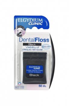 ELGYDIUM Clinic DentalFloss Black zubná niť čierna 50m