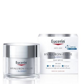 EUCERIN Hyaluron-filler+3 x effect dennný krém na suchú pleť 50 ml