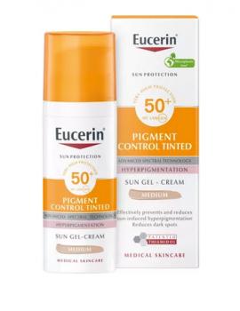 Eucerin Sun Pigment Control emulzia na tvár SPF 50+ stredne tmavá