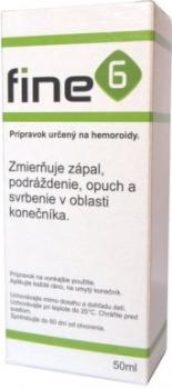 FINE6 roztok na hemoroidy 50ml