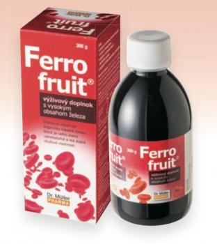 Ferro fruit sirup s obsahom organicky viazaného železa 300g