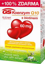 GS Koenzým Q10 60mg s biotínom 30+30cps