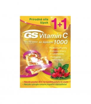 GS Vitamín C 1000 so šípkami 70+70tbl